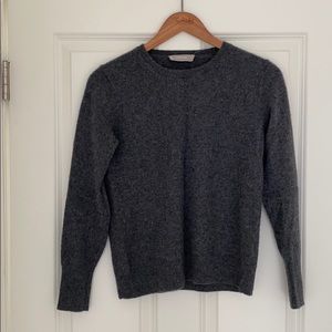 Everlane gray cashmere crewneck sweater M
